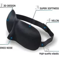 3D Sleeping Googles Penutup Mata Kacamata Tidur Blindfold sleep mask