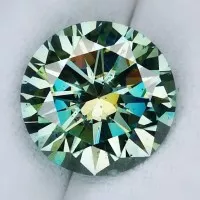 REAL BLUE MOISSANITE DIAMOND