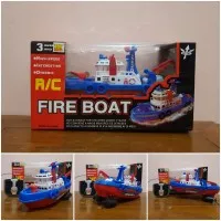 Mainan Remote Control Perahu Boat - RC Perahu Fire Boat