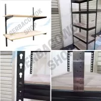 Paket kenmaster Rak 5 Susun Besi 750 Kg - Rak Dinding 2 Susun Besi