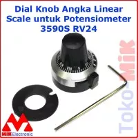 Dial Knob Angka Linear Scale utk Potensiometer BOURNS 3590S RV24