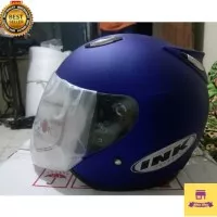 Helm BEST1 INK Centro Half Face biru doff SNI keren terbaru