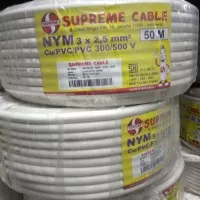 Kabel power / listrik supreme NYM 3x2.5 kawat 50meter 3 x 2.5 mm 50 m