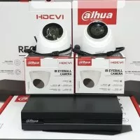 PAKET KAMERA CCTV DAHUA 4 CHANEL 2 KAMERA FULL HD 1080P 2MP KOMPIT