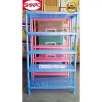 RAK SEPATU SUSUN 5 SHINPO 829 SHOE RACK MULTI PURPOSE RACK DATAR