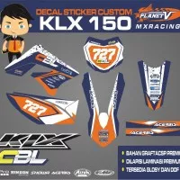 Decal Sticker KLX 150 Premium Custom Bebas Design Suka Suka