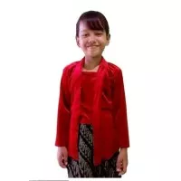 Kebaya Kutubaru Bludru Anak Beludru