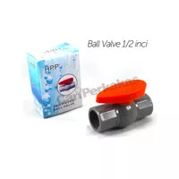 Ball Valve PVC 1/2 inci - Stop Keran Plastik - Stop Kran PVC
