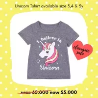 CA1816 - Baju Kaos Tshirt Anak Perempuan I Believe in Unicorn