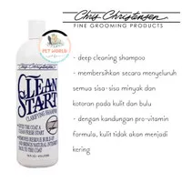 Chris Christensen Clean Start Clarifying - Dog Shampoo Anjing Hewan S