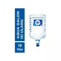 aqua galon 19 liter (galon baru+isi) gojek dan grab only