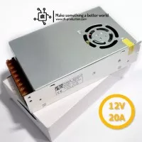 Power Supply Switching 12V 20A Dengan Fan Berkualitas