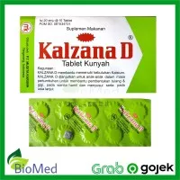 KALZANA D TABLET KUNYAH - Vitamin Suplemen Makanan Kesehatan Tulang