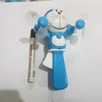 Mainan anak Kipas angin doraemon double blower Manual fan mini fan kip