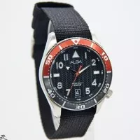 Alba Men AS9K47X1 Jam Tangan Pria Original AS9K47 Red Black Nylon