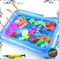Mainan pancing ikan dengan air, Kolam pancing ikan magnet anak H2
