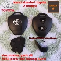 Cover Remote Casing Kunci Toyota 2 Tombol Yaris Vios Fortuner innova