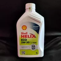 Oli Shell Helix Eco 5W30 Liter Barcode Asli