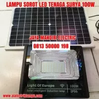LAMPU SOROT LED TENAGA SURYA 100 WATT SOLAR CELL 100WATT PANEL 100W