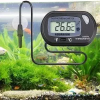 Thermometer Digital LCD Black Fish Aquarium Tank Marine Water
