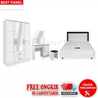 Best Paket Hemat-11 Furniture ruang kamar Multibed+Lemari 3P+meja rias