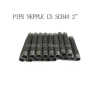 PIPE NEPPLE PIPA NIPEL BESI CS CARBON STEEL SCH40 SCH 40 2"x100mm