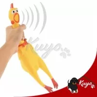 Bebek Ayam Mainan Anjing Dog Toy Screaming Chicken Karet Bunyi (Big)