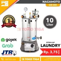 Setrika Uap - Steam Boiler Laundry Otomatis 10 Liter NAGAMOTO GB-12M
