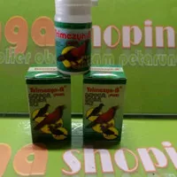 trimezyn-b plus trimezin burung plus obat lovebird kenari murai merpat