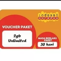 Voucher Indosat 2gb Unlimited