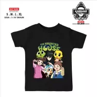 Kaos Baju Anak SHINBI HOUSE THE HAUNTED HOUSE Kaos Anime -