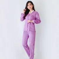 Baju Suster Calia Lavender / Seragam Baby Sitter / Baju Nanny - XL