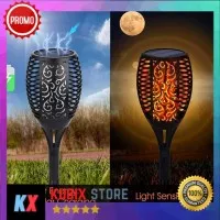 Lampu Taman Solar Cell Model Api Obor Lampu Taman LED Tenaga Surya