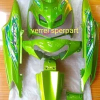 COVER FULL COVER BODY HALUS MOTOR MIO SMILE HIJAU MIO SPORTY