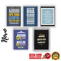 Quotes Islami Hiasan Dinding Walldecor Pajangan Poster Kayu 15x20cm