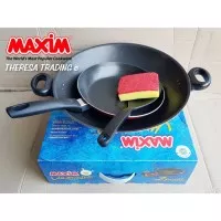 MAXIM VALENTINO SET WAJAN WOK TEFLON 30 CM + FRY PAN TEFLON 22 CM