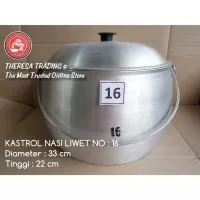 KASTROL NO 16 PANCI KASTROL NASI LIWET IKAN ASIN TERI DIAMETER 33 CM