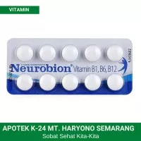 Neurobion 250 Putih Strip 10 Tablet / Vitamin Neurotropik B1 B6 B12