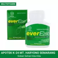 Ever E 250 IU Vitamin E Botol Isi 30 Kapsul - Suplemen Vitamin Kulit