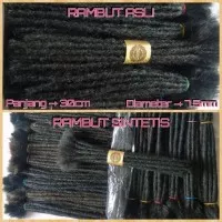 Rambut Gimbal Sintetis / Dreadlocks / Dreadlock / Rambut Sambungan c