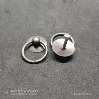 handle / ring pull / tarikan laci kuningan antik motif anting 02