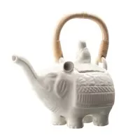Tea Pot / Teko Teh / Ceret Teh Jenggala Elephant 450 ml Putih