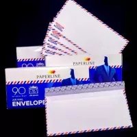 Pecah Harga Amplop Panjang Garis Airmail 90 Paperline/Amplop Putih Am