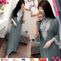 Kaftan abl payet nagita syahrini bordir sifon ceruti kualitas grade A