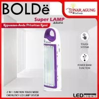 BOLDE LAMPU EMERGENCY ALABAMA [2 LED / POWER BANK / 2400MAh] - UNGU