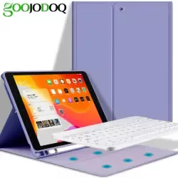 GOOJODOQ iPad Air 4 Case with Keyboard iPad 8th Gen Case Magnetic Smart iPad Cover for iPad 9.7 10.2 10.5 iPad Air 1 2 3 iPad Mini 4/5 iPad Case for iPad Pro 11 2020 with Pencil Holder(Gift a pencil)