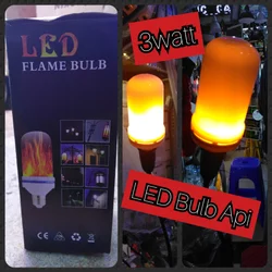 LED Flame Bulb - Lampu Api Obor 3watt 3 watt 3w - Bulb Api - Hias Dekorasi