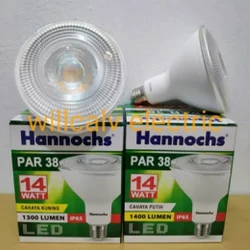 LAMPU SOROT LED PAR 38 HANNOCHS 14W 14WATT 14 W - LAMPU LED HANNOCHS PAR 38 14W 14WATT 14 W CAHAYA KUNING