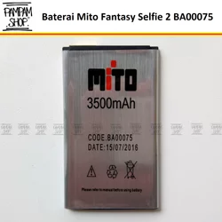 Baterai Handphone Mito Fantasy Selfie 2 BA-00075 BA00075 Original Double Power Batre Battery Batrai BA 00075 Fantasi HP