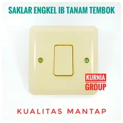 Saklar ENGKEL DEXTA DX-801 SNI Sakelar Lampu Inbound Tunggal Pencetan Satu Tanam Tembok Cre